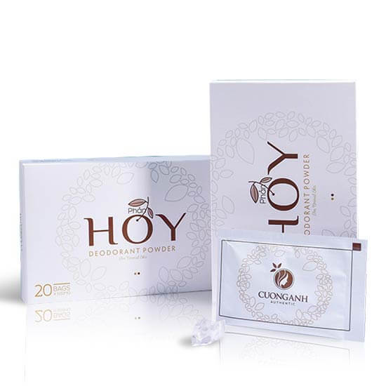 Phấn HOY trị hôi nách hôi chân